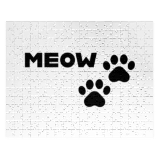 Meow and Paw Prints Jigsaw Puzzles
