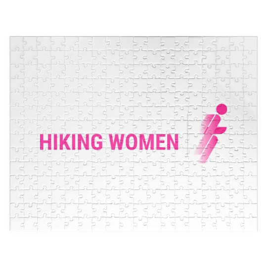 Hiking Hair Is The Best Hair, Women Hiking Jigsaw Puzzles