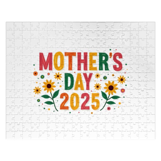 Vibrant Mother's Day 2025 Celebration Design Jigsaw Puzzles