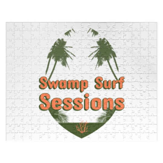 Swamp Surf Sessions surfing Jigsaw Puzzles
