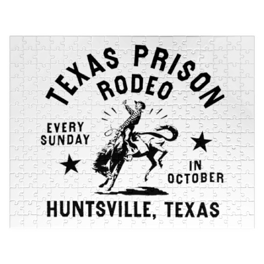 Texas Prison Rodeo Sunday In October Huntsville Jigsaw Puzzles