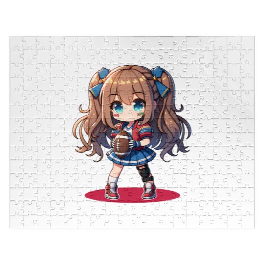 Anime Style: Fantasy Football Queen Jigsaw Puzzles