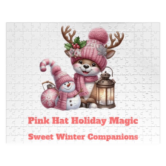 A Pink Winter Wonderland Jigsaw Puzzles