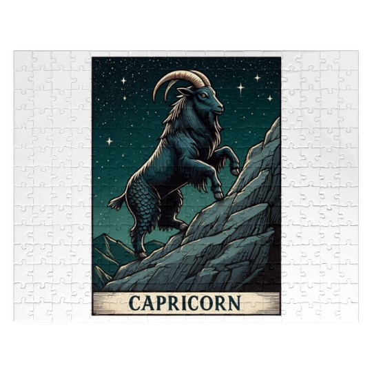 Zodiac Card Capricorn Jigsaw Puzzles