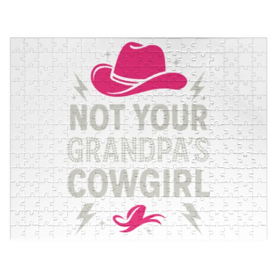 Soft Cowgirl Floral Rodeo Western Aesthetic Horse Jigsaw Puzzles