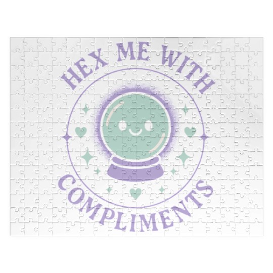 Wholesome Goth Humor Cute Creepy Mental Health Jigsaw Puzzles