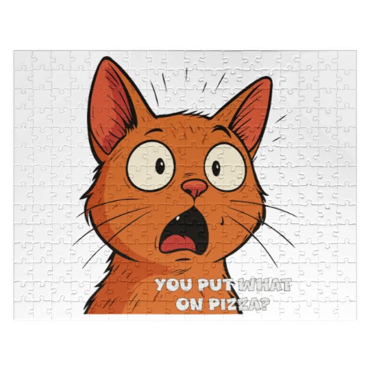 Funny Shocked Cat Meme Jigsaw Puzzles
