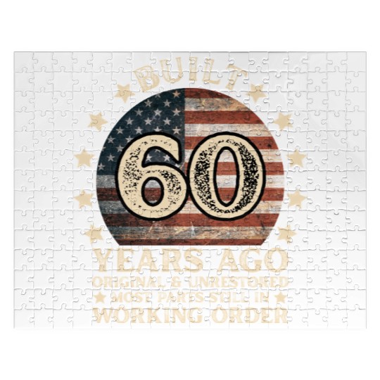 Built 60 Years 60th Birthday Jigsaw Puzzles