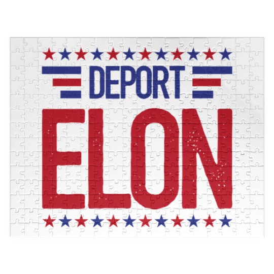 Deport Elon Musk Bumper Anti Fascist Jigsaw Puzzles