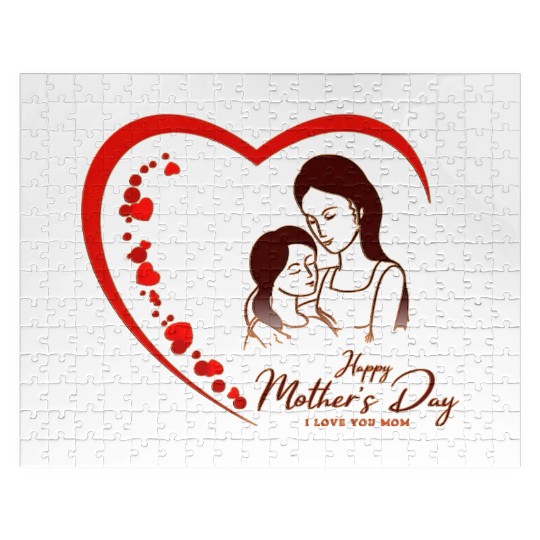 Mother & Daughter Love Heart Mother’s Day Jigsaw Puzzles