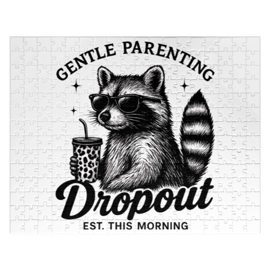Gentle Parenting Dropout Funny Mom Tired Jigsaw Puzzles