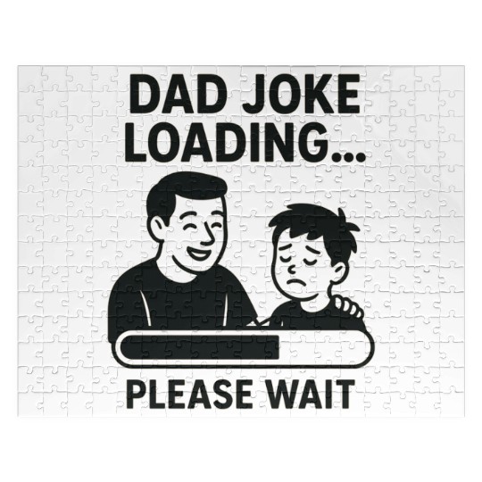 Dad Joke Loading Funny Father's Day Gift Jigsaw Puzzles
