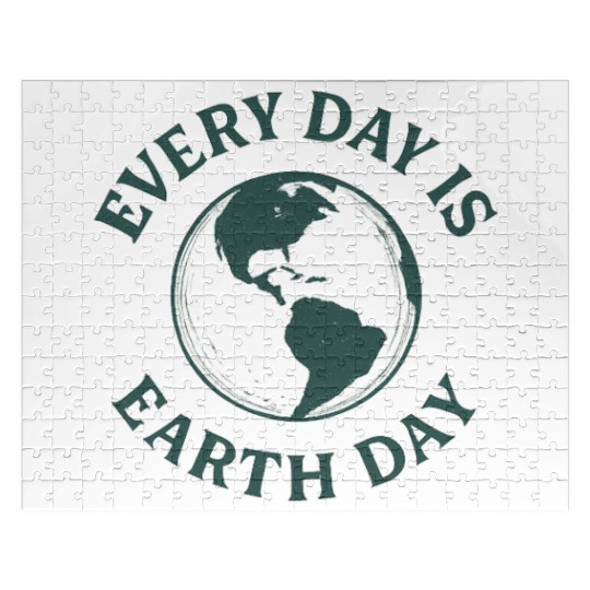 Nature lovers every day is earth day Jigsaw Puzzles