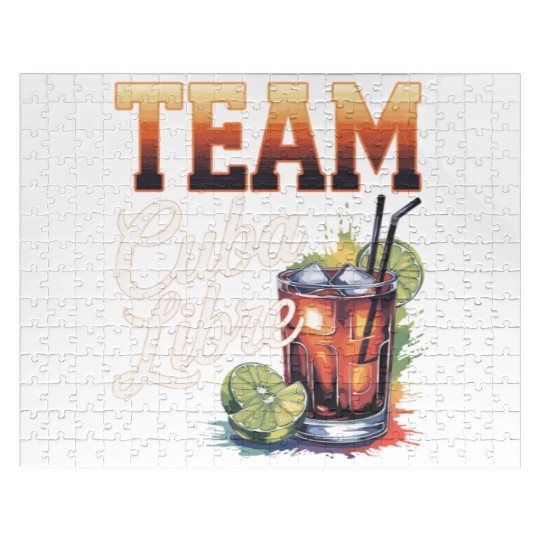 Cocktail Bartender Team Cuba Libre Jigsaw Puzzles