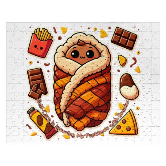 Self Care Is Ignoring My Problems with Snacks Jigsaw Puzzles