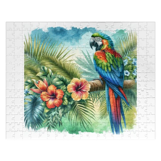 Majestic Macaw Parrot Jigsaw Puzzles