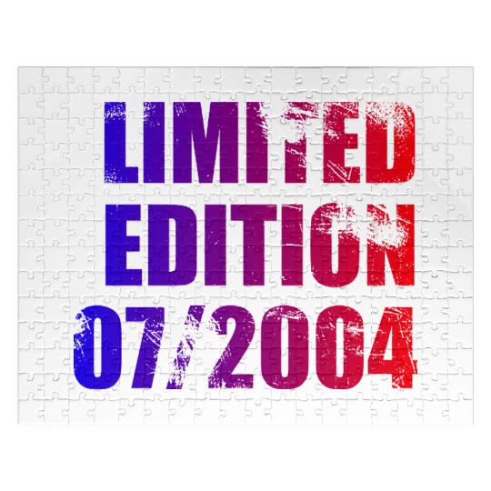 21st birthday Limited Edition 07/2004 Jigsaw Puzzles