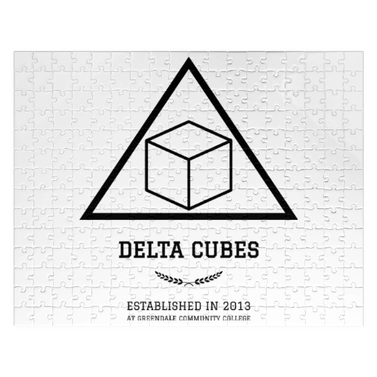 DELTA CUBES (black lettering) Jigsaw Puzzles