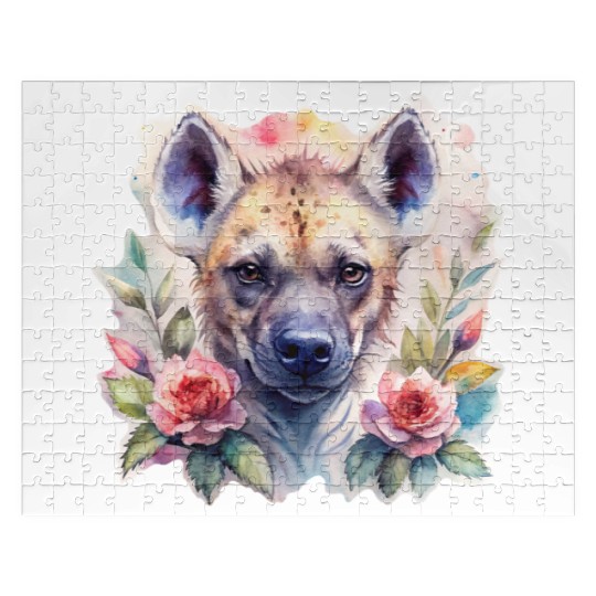Sage the Blooming Hyena Jigsaw Puzzles