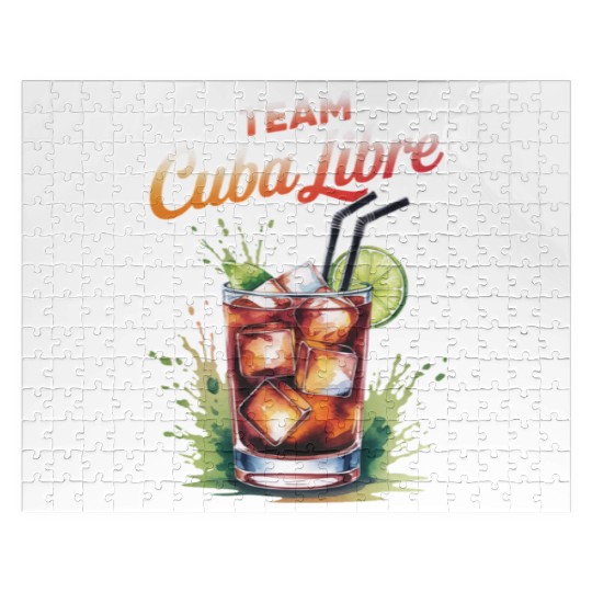 Cocktail Bartender Team Cuba Libre Jigsaw Puzzles