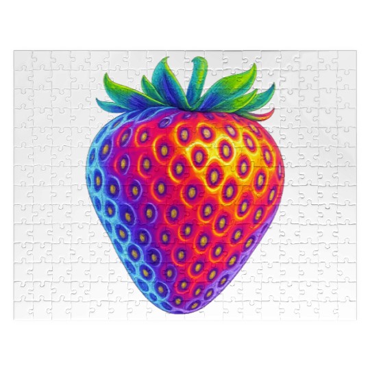 Neon strawberry Jigsaw Puzzles