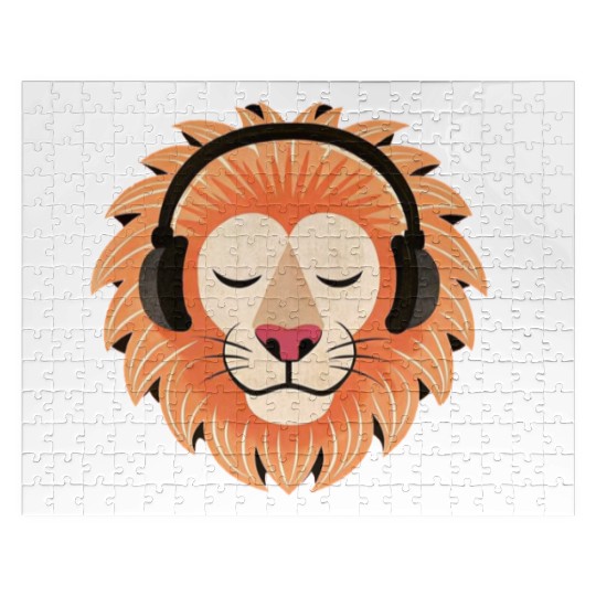 Bass the Vinyl Lion Jigsaw Puzzles