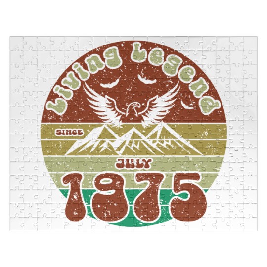 50th birthday Living Legend since VIN 07/1975 Jigsaw Puzzles