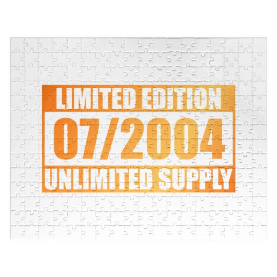 21st birthday Limited Edition - ꝏ Supply 07/2004 Jigsaw Puzzles