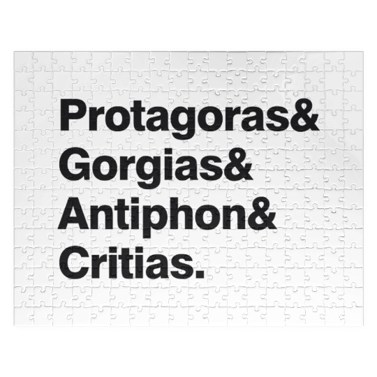 The Sophist Quartet – Minimalist Philosophy Design Jigsaw Puzzles