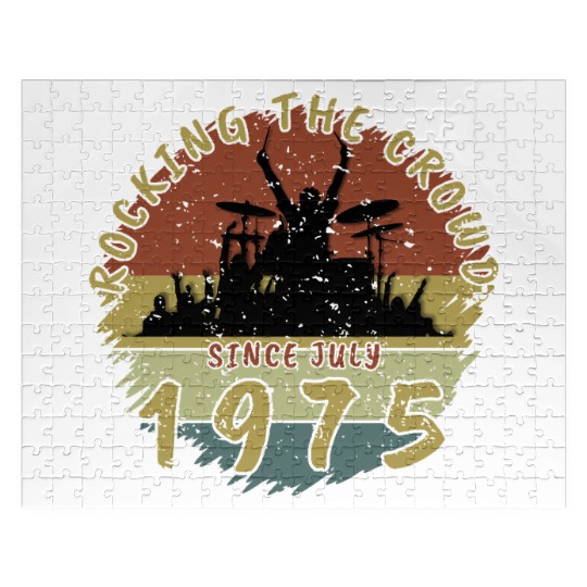 50th Birthday Rocking the crowd DRM 07/1975 Jigsaw Puzzles