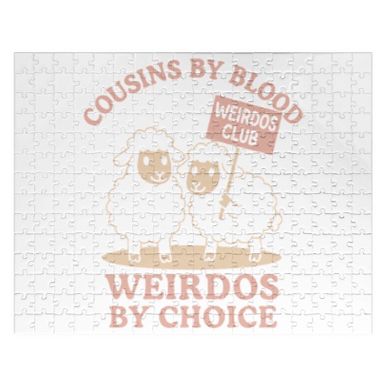 Funny Black Sheep Cousin Quirky Family Outcast Jigsaw Puzzles