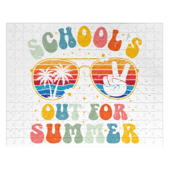 Schools Out For Summer Last Day Of School Jigsaw Puzzles