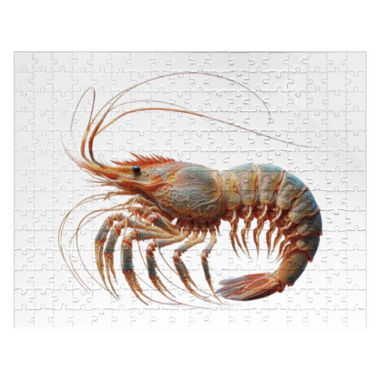 Ocean Elegance : The Grace of a Shrimp Jigsaw Puzzles