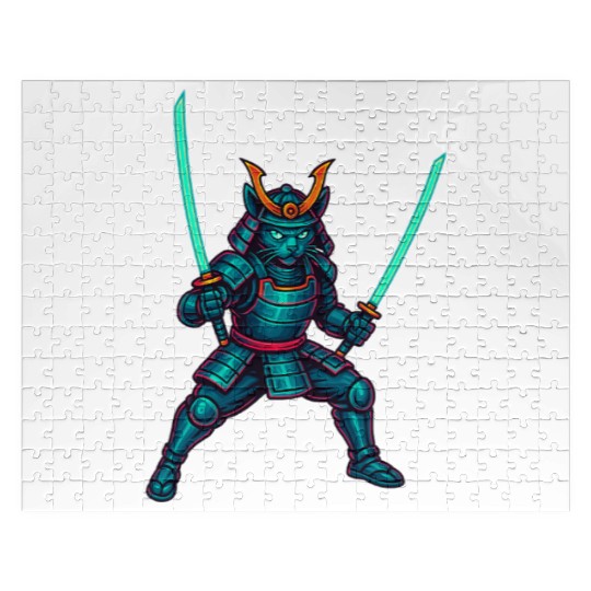 Legendary Samurai Cat – Epic Warrior Design” Jigsaw Puzzles