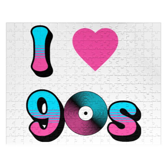 I Love The 90s Retro Nostalgia Jigsaw Puzzles