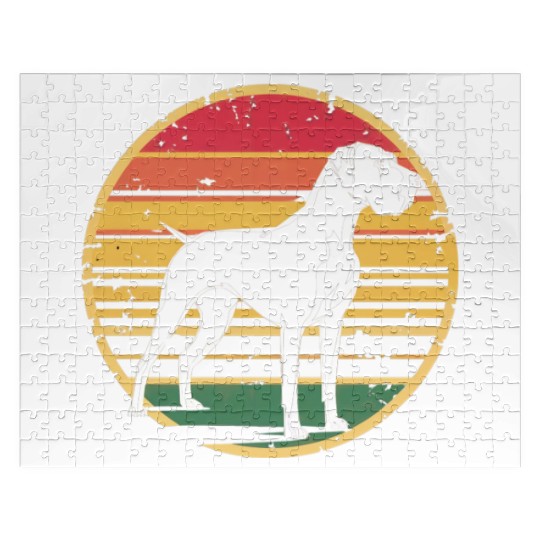 Retro Vintage Great Dane Dog Lover Gifts for Men Jigsaw Puzzles