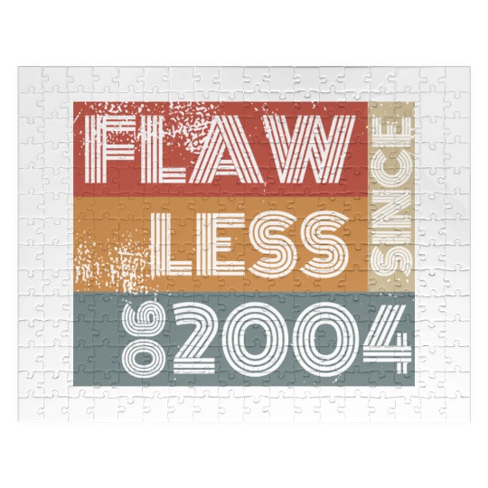 21st birthday Flawless since 06/2004 Jigsaw Puzzles
