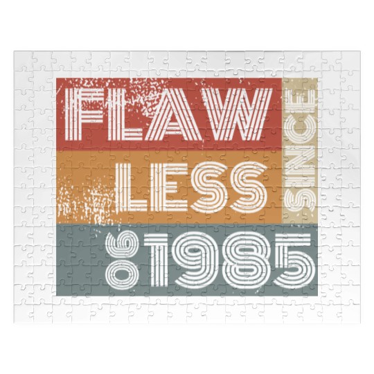 40th birthday Flawless since 06/1985 Jigsaw Puzzles