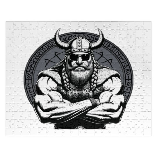 Viking Warrior Man Odin Thor Norman Walhalla Jigsaw Puzzles