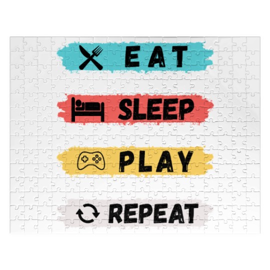Eat Sleep Play Jigsaw Puzzles