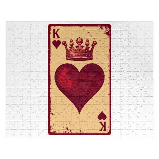 Vintage King of Hearts Jigsaw Puzzles