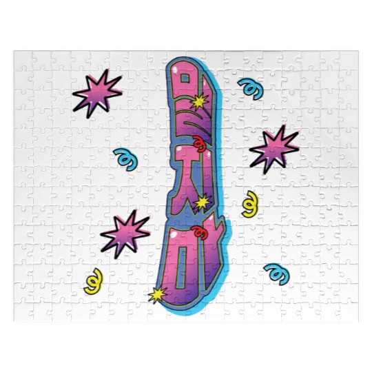 “Don’t Push” in Korean Hangul Typography Jigsaw Puzzles