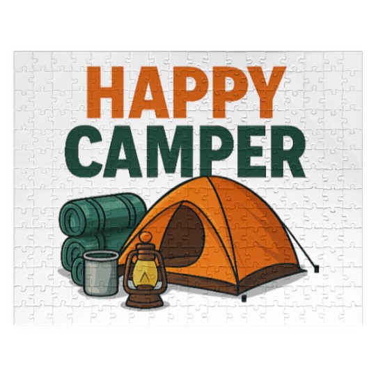 Happy Camper – Cozy Camping Vibes Jigsaw Puzzles