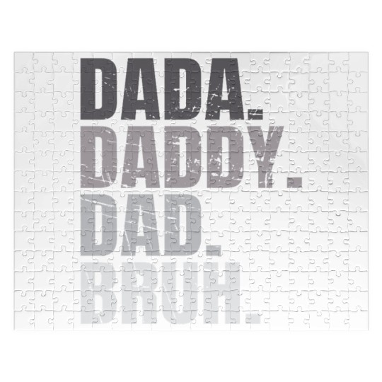 Dada Daddy Dad Bruh Fathers Day Funny Dad Bruh Men Jigsaw Puzzles