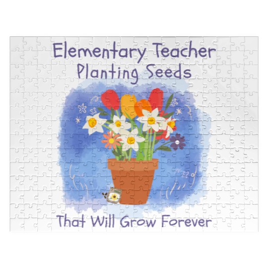Elementary Teacher Planting Seeds That Will Grow Jigsaw Puzzles