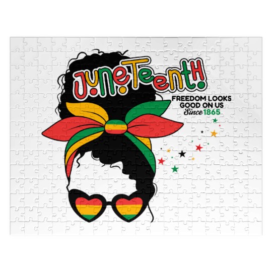 Juneteenth-Freedom Looks Good On Us Jigsaw Puzzles