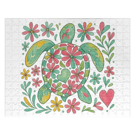 Summer Vacation Sea Turtle Jigsaw Puzzles