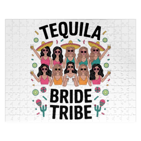 Tequila Bride Tribe - Bachelorette party Jigsaw Puzzles
