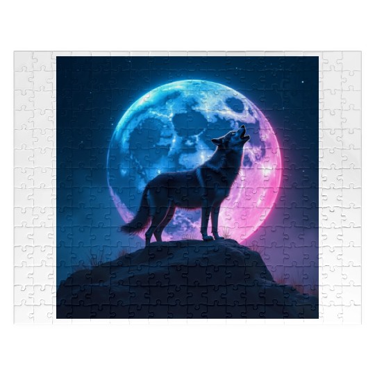 Howl of the Neon Moon Jigsaw Puzzles