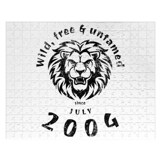21st birthday Wild, free & untamed since 07/2004 Jigsaw Puzzles
